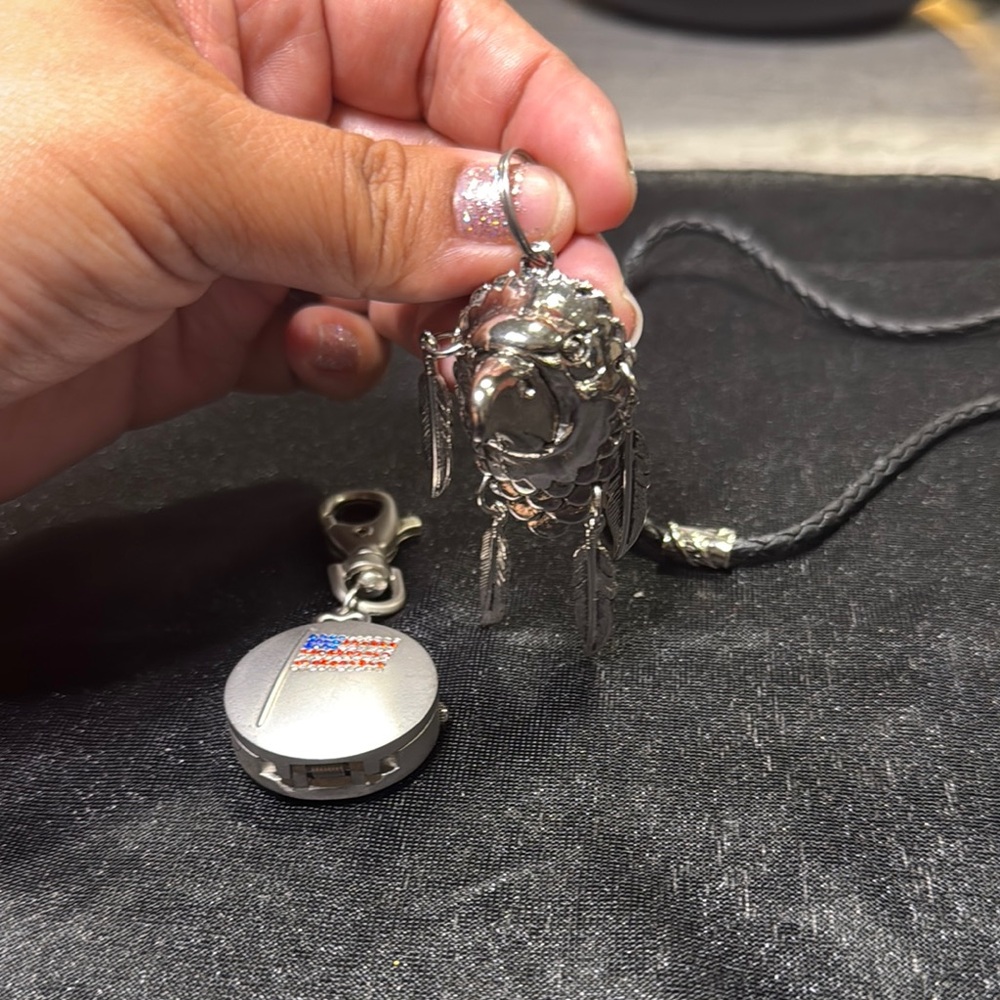 Silver Dreamcatcher Pendant Necklace